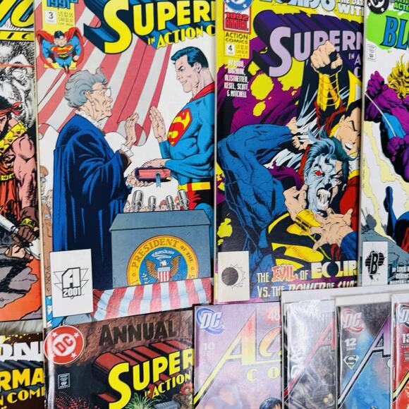 Superman Action Comics Annuals 1-8 10-13 Lot Vs Bizzaro Elseworlds Bloodlines - Picture 4 of 8